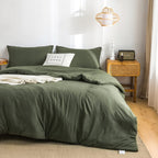 Washed Microfiber Comforter Set