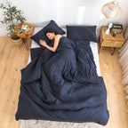 Washed Microfiber Comforter Set