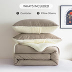 Washed Microfiber Comforter Set
