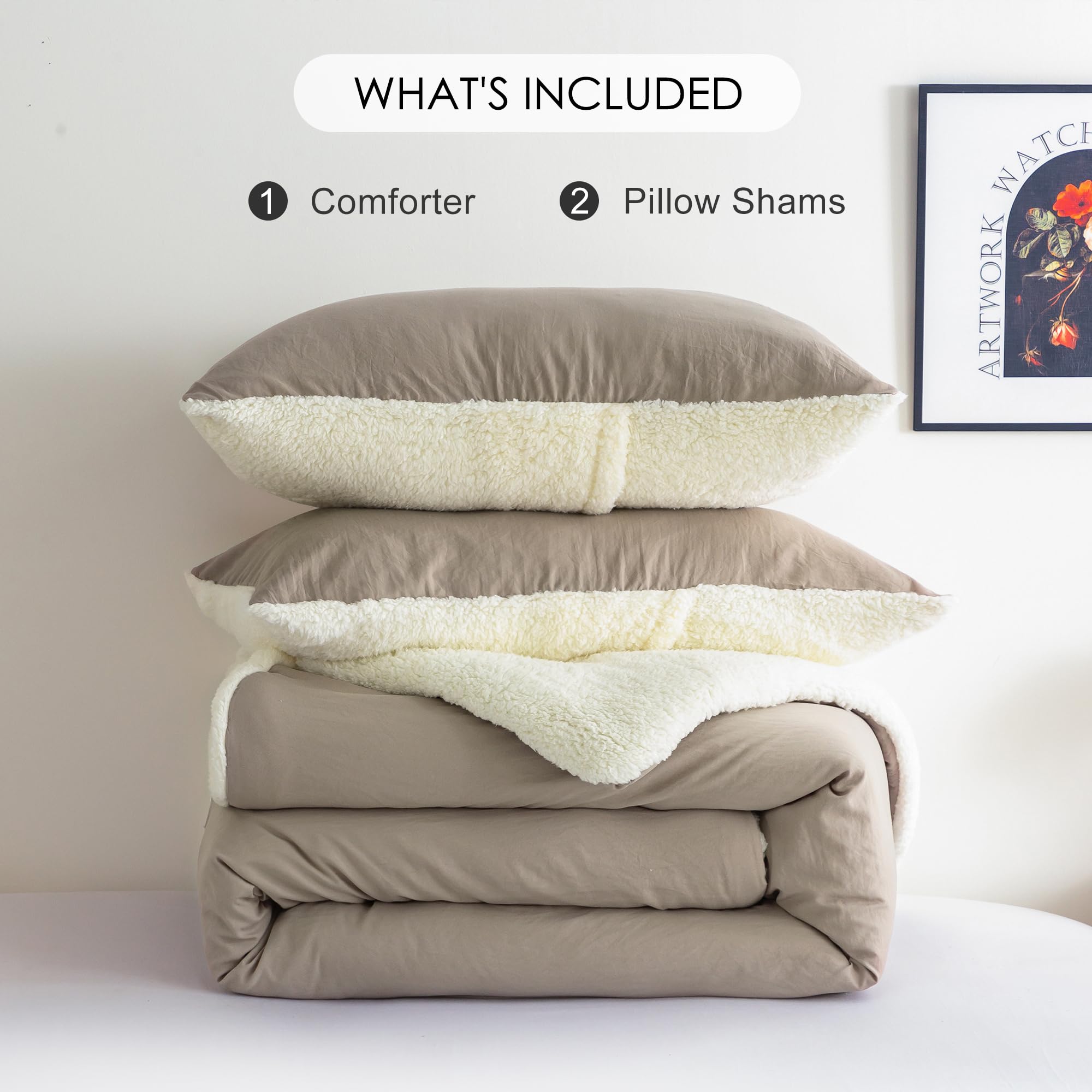 Washed Microfiber Comforter Set