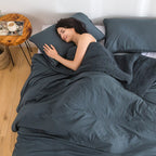 Washed Microfiber Comforter Set