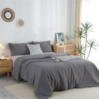 Washed Microfiber Comforter Set