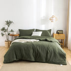Washed Microfiber Comforter Set