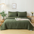 Washed Microfiber Comforter Set