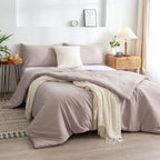 Washed Microfiber Comforter Set