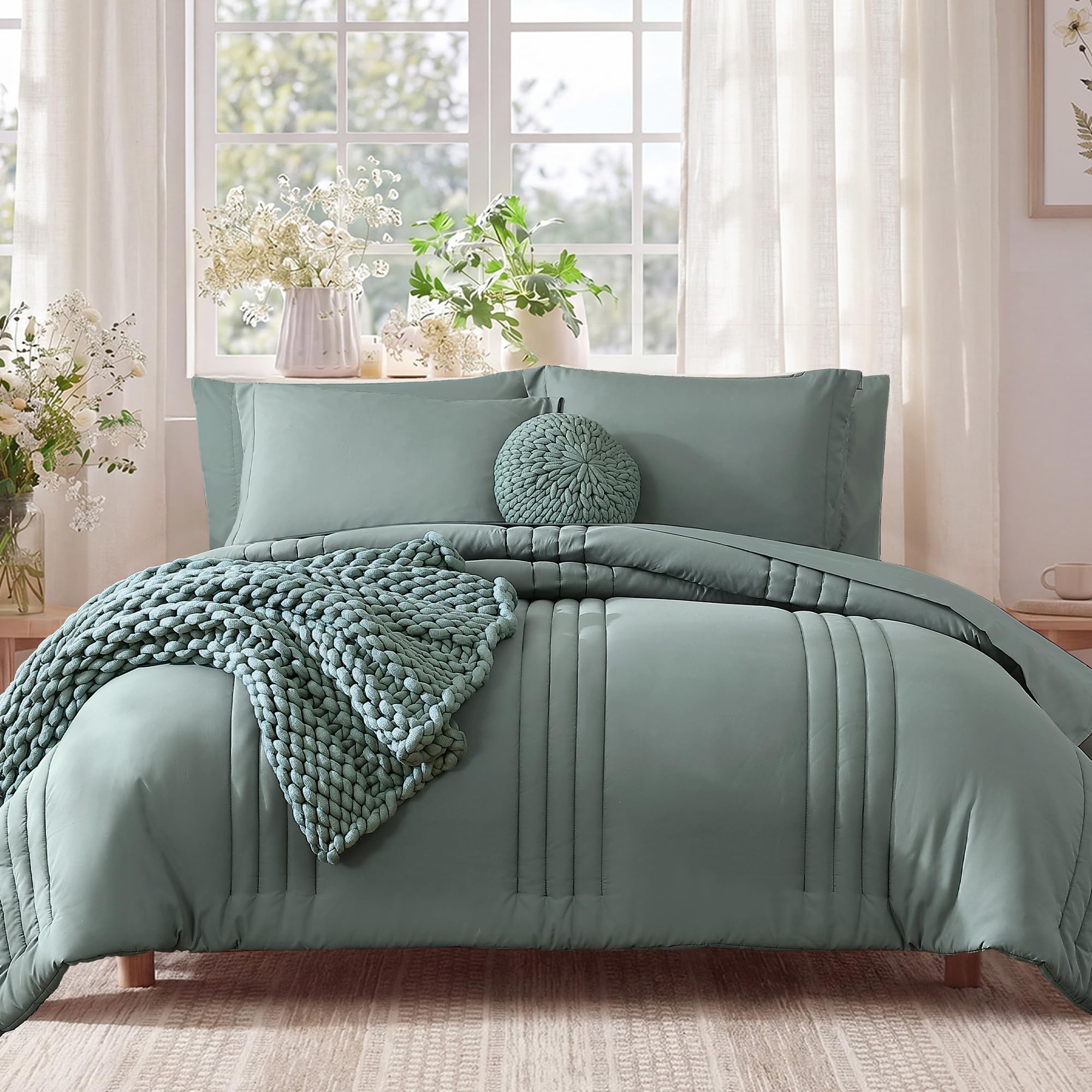 7 Piece Comforter Set with Sheets