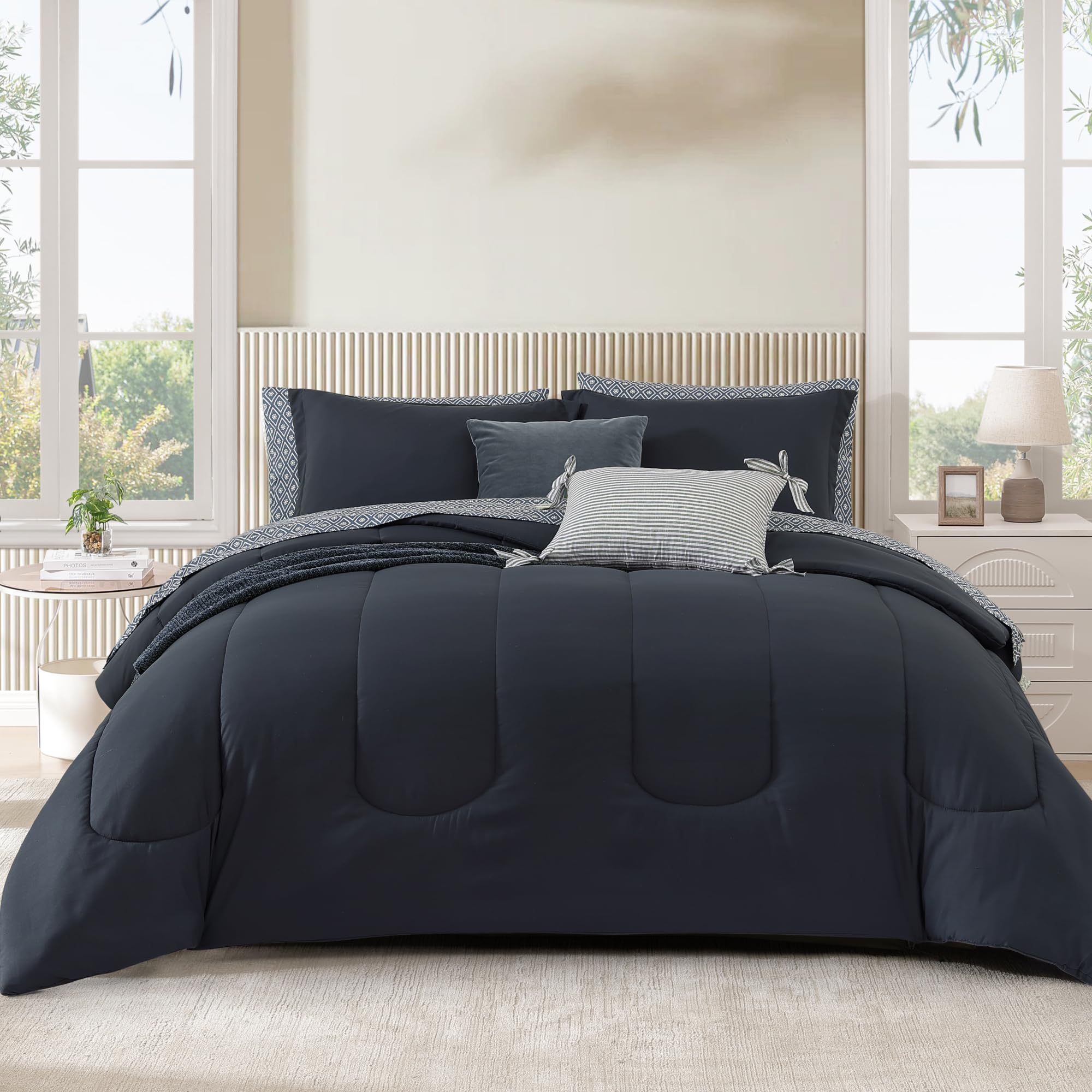 7 Piece Comforter Set with Sheets