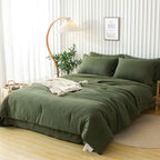 Washed Microfiber Comforter Set