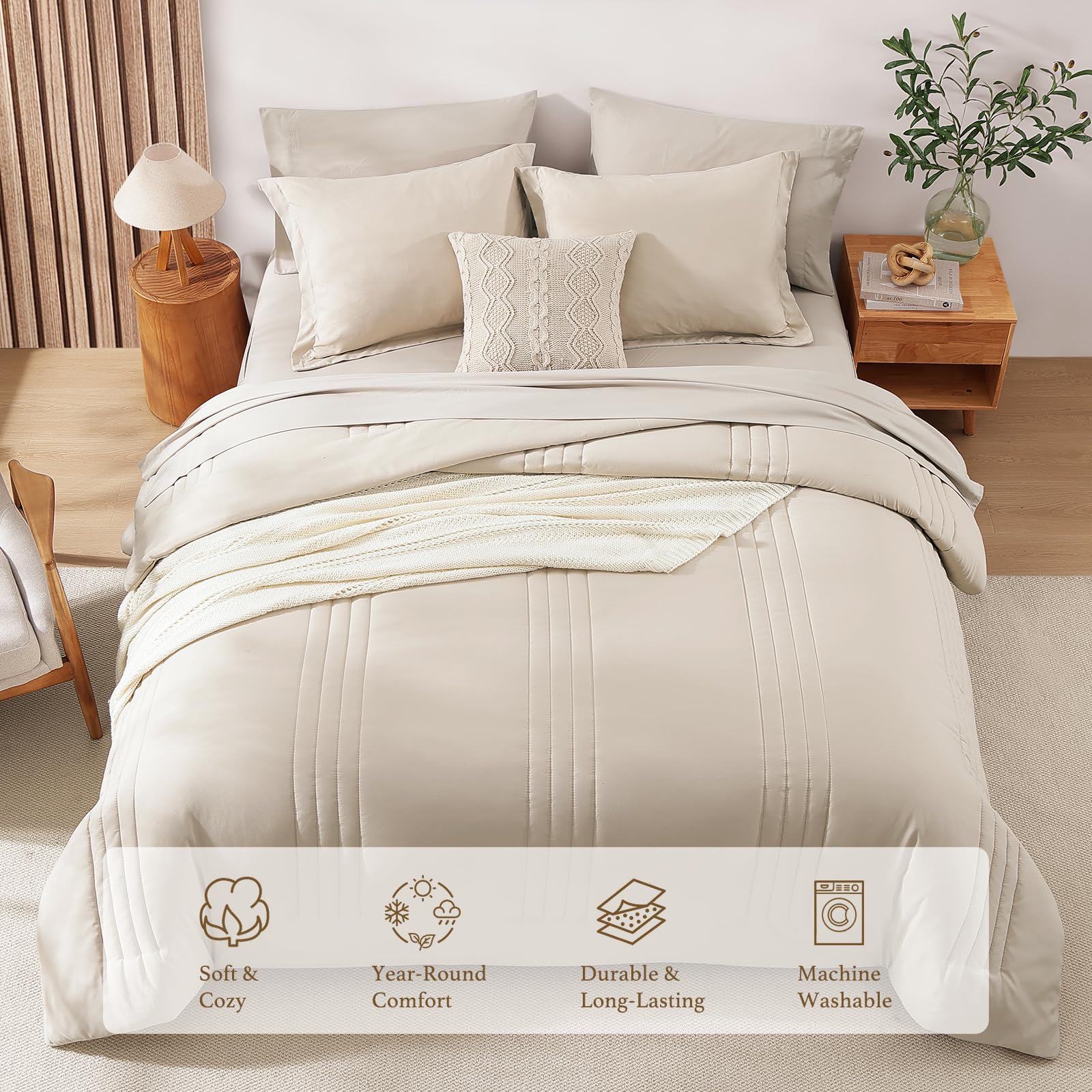 7 Piece Comforter Set with Sheets