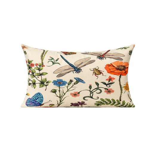All Smiles Spring Outdoor Patio Throw Pillow Covers