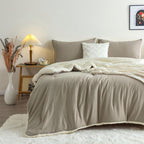 Washed Microfiber Comforter Set
