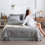 Washed Microfiber Comforter Set