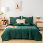 Washed Microfiber Comforter Set