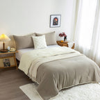 Washed Microfiber Comforter Set