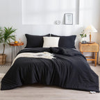 Washed Microfiber Comforter Set