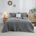 Washed Microfiber Comforter Set