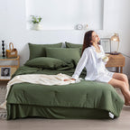 Washed Microfiber Comforter Set