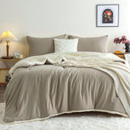 Washed Microfiber Comforter Set
