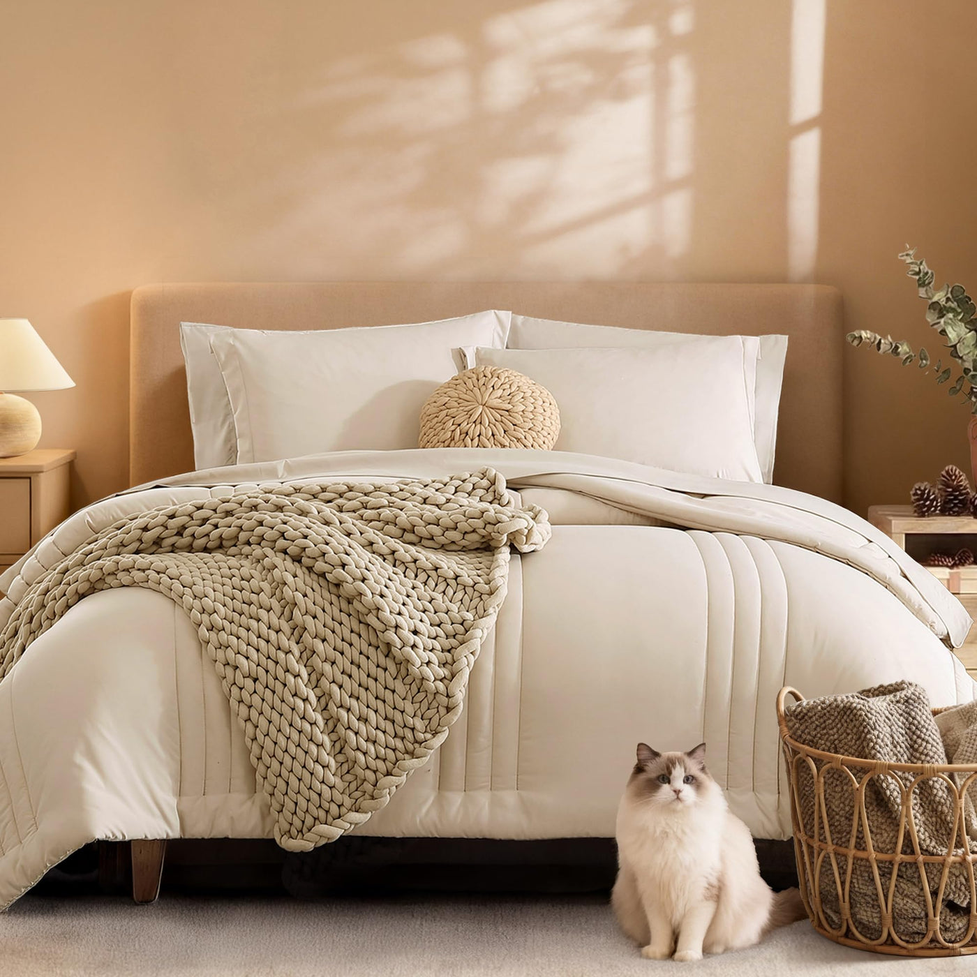 7 Piece Comforter Set with Sheets