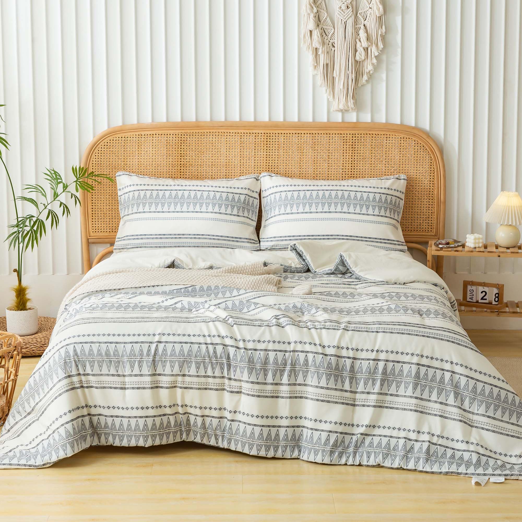Washed Microfiber Comforter Set