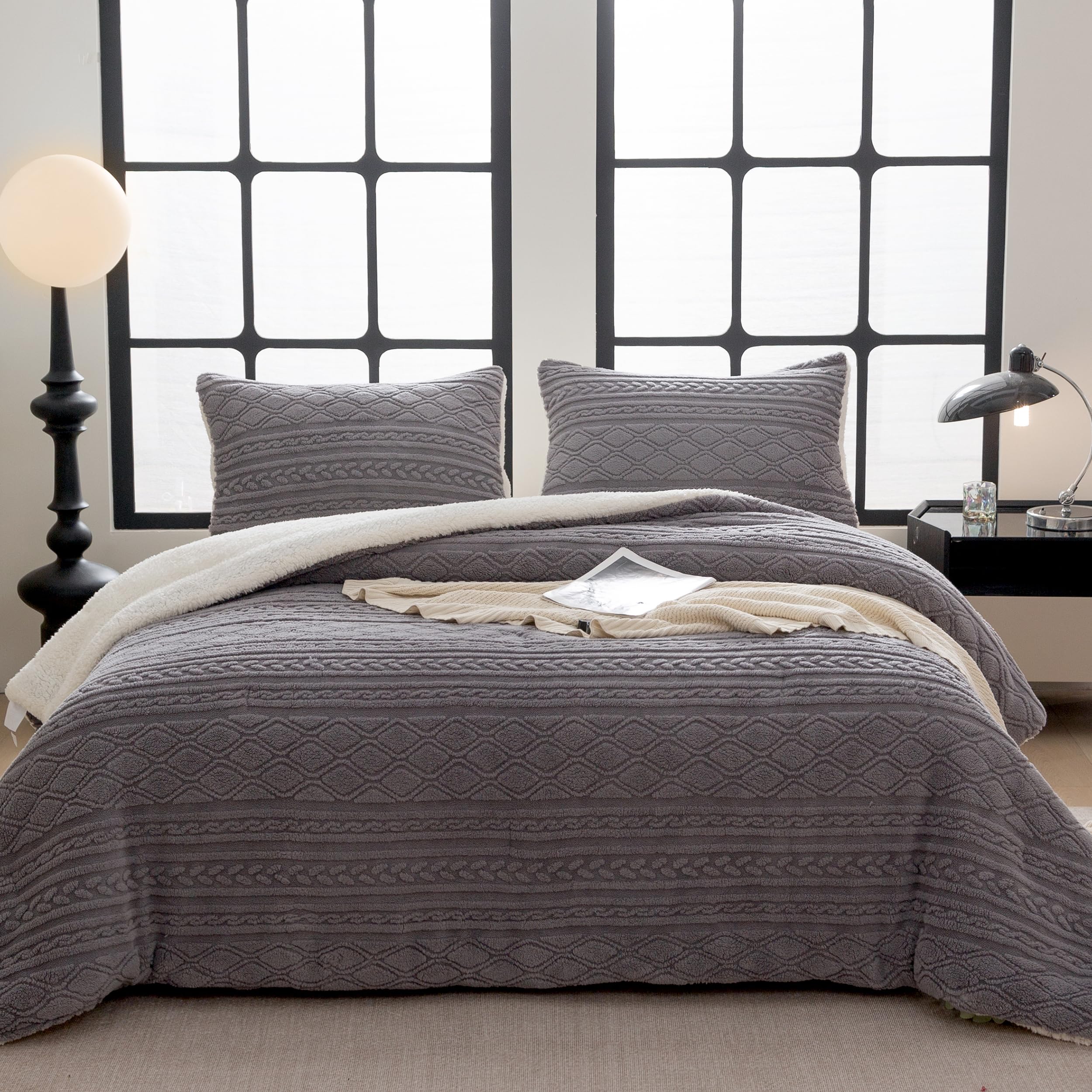 Washed Microfiber Comforter Set