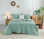 Washed Microfiber Comforter Set