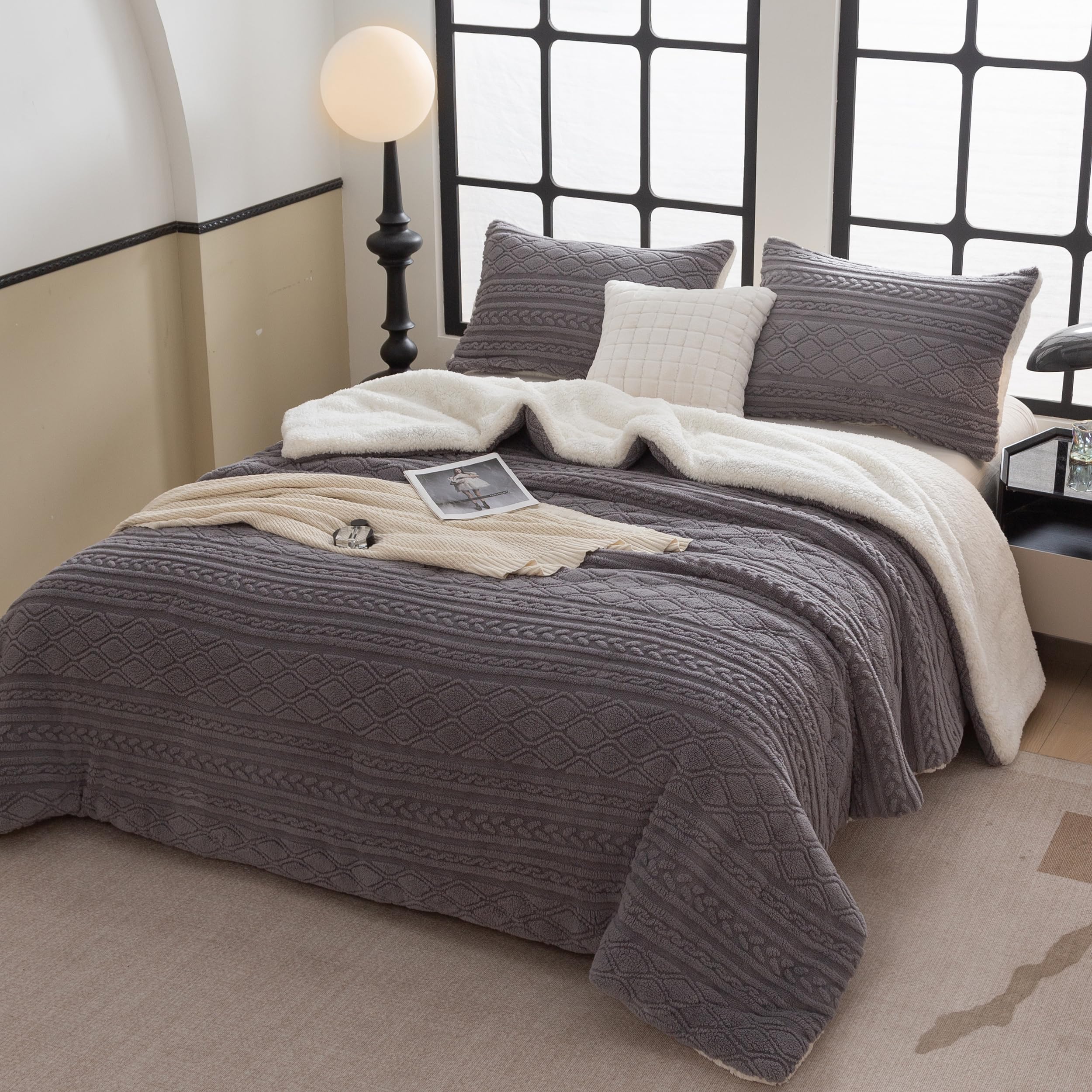 Washed Microfiber Comforter Set