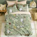 Botanical Floral Quilt Set